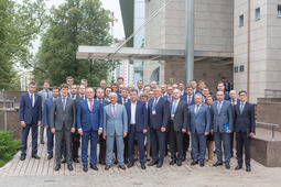Участники выездного заседания Комиссии по региональной политике ПАО "Газпром" в Уфе