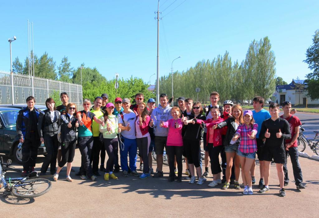 Молодые работники ООО «Газпром трансгаз Уфа» провели «Велопробег-2014»
